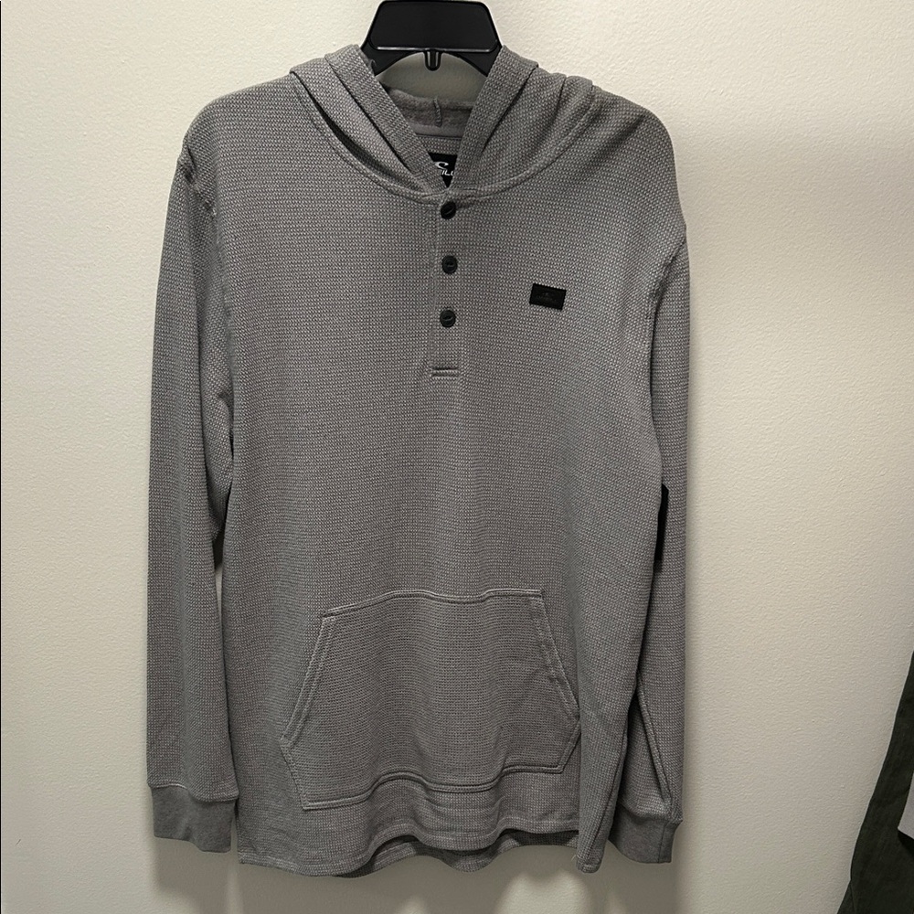 NWT- Men’s O’Neill TIMBERLANE PULLOVER Thermal Hoodie Grey Size Large